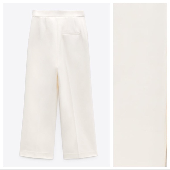🦋 Bloggers’ Favorite 🦋 Zara Ecru Buttoned Pants Size L - Picture 9 of 16